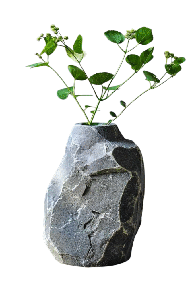 rocky flower vessel